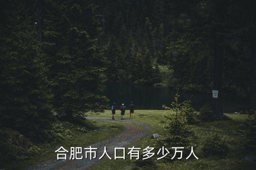 合肥市人口有多少萬人
