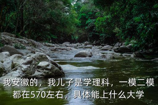 我安徽的，我兒子是學理科，一模二模都在570左右，具體能上什么大學
