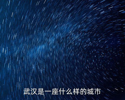 武漢是一座什么樣的城市