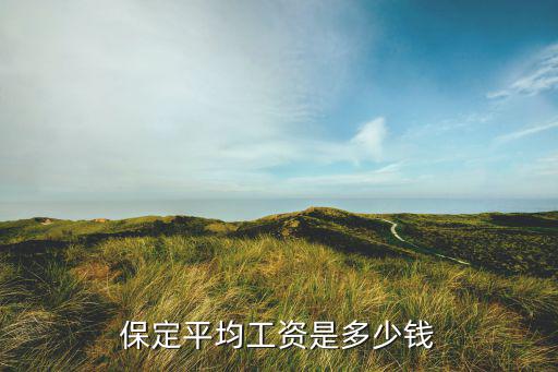 保定平均工資是多少錢