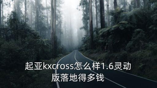 起亞kxcross邯鄲落地價多少,起亞kxcross怎么樣