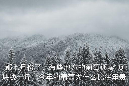 都七月份了，有些地方的葡萄還賣(mài)10塊錢(qián)一斤，今年的葡萄為什么比往年貴