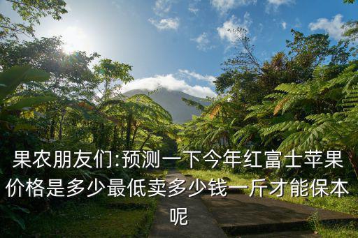 淮北紅富士多少錢一斤,蘋果現在多少錢一斤了