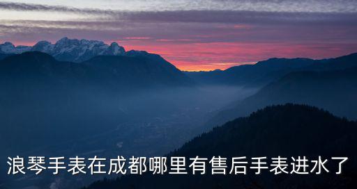 浪琴手表在成都哪里有售后手表進水了