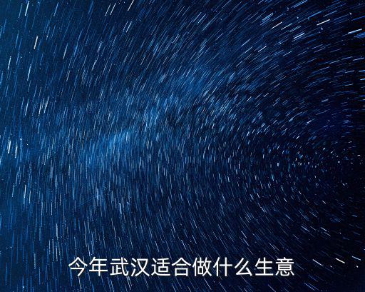 今年武漢適合做什么生意