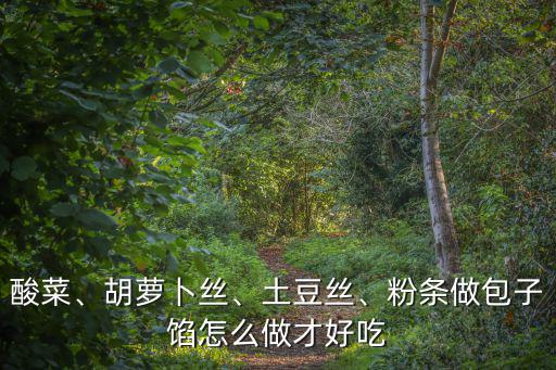 河南細(xì)粉怎么做好吃,粉條做包子餡怎么做才好吃