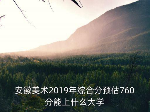 安徽美術2019年綜合分預估760分能上什么大學