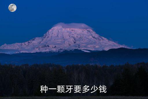 銅陵人民醫(yī)院做種牙多少錢一顆,種一顆牙要多少錢