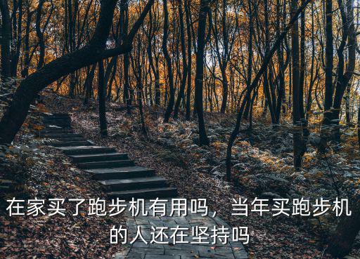 在家買了跑步機有用嗎，當年買跑步機的人還在堅持嗎