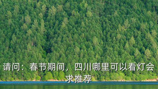 四川哪里看燈最美,成都晚上哪里最美