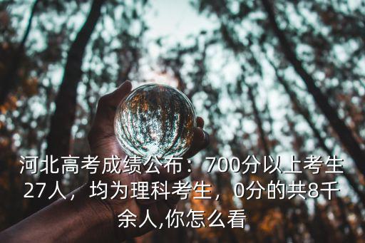 河北理科379分以上考生有多少,700分以上考生27人