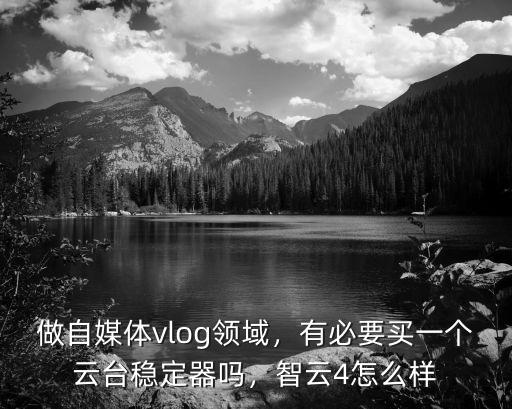 做自媒體vlog領(lǐng)域，有必要買一個云臺穩(wěn)定器嗎，智云4怎么樣