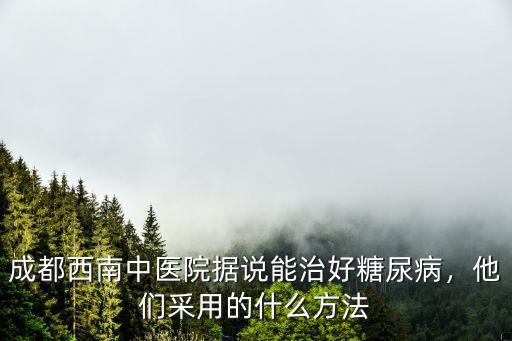 成都中醫糖尿病醫院在哪里,成都西南中醫醫院在哪里