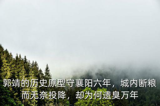 郭靖怎么守襄陽城的,郭靖的歷史原型守襄陽六年