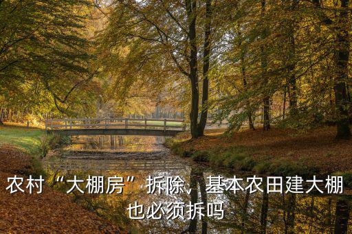 在平頂山建的大棚房怎么辦,農(nóng)村大棚房拆除