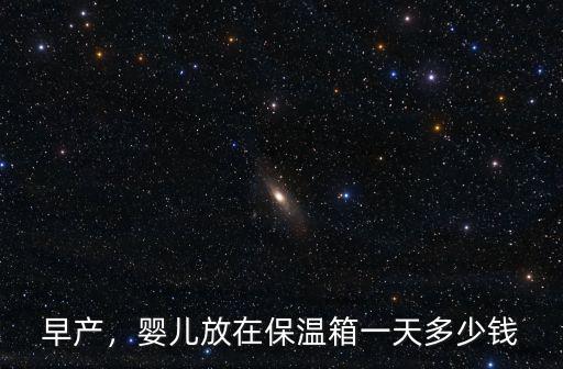 張家口婦幼保健院保溫箱一天多少錢,嬰兒放在保溫箱一天多少錢