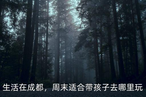 成都哪里孩子玩,周末適合帶孩子去哪里玩