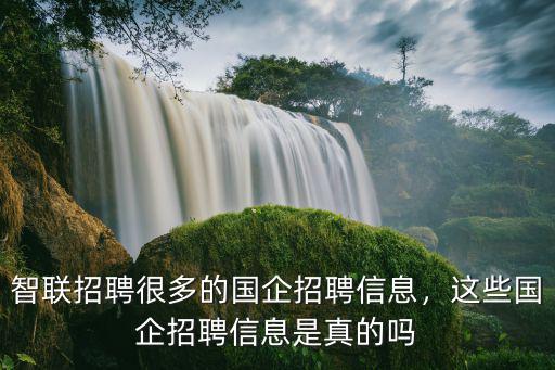 智聯(lián)招聘很多的國企招聘信息，這些國企招聘信息是真的嗎