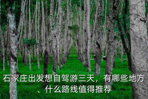 石家莊到盤錦自駕游多少公里6,石家莊出發想自駕游三天