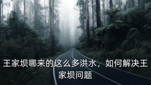 王家壩哪來的這么多洪水，如何解決王家壩問題