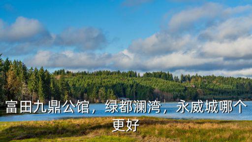 富田九鼎公館，綠都瀾灣，永威城哪個更好