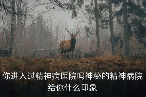 你進入過精神病醫院嗎神秘的精神病院給你什么印象