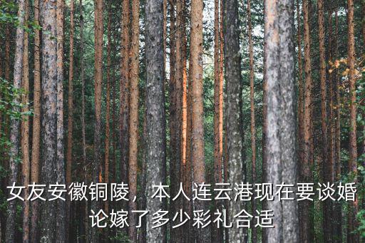 女友安徽銅陵，本人連云港現在要談婚論嫁了多少彩禮合適