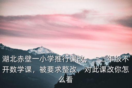 湖北課改網課題怎么開,對此課改你怎么看