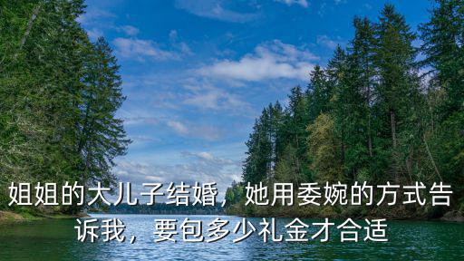 姐姐的大兒子結婚，她用委婉的方式告訴我，要包多少禮金才合適