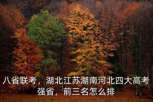 八省聯(lián)考，湖北江蘇湖南河北四大高考強省，前三名怎么排