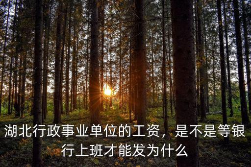 湖北行政事業(yè)單位的工資，是不是等銀行上班才能發(fā)為什么