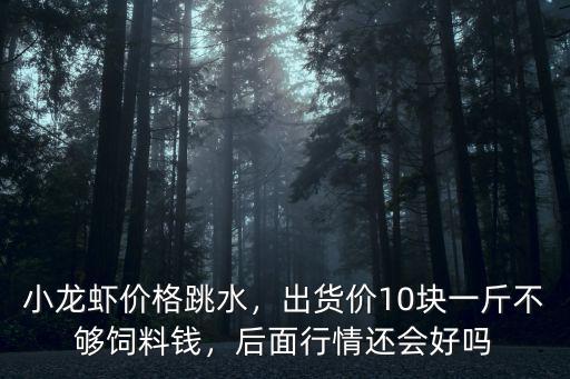 小龍蝦價格跳水，出貨價10塊一斤不夠飼料錢，后面行情還會好嗎