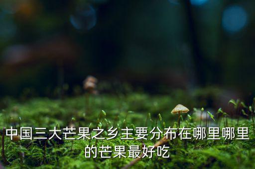 中國三大芒果之鄉主要分布在哪里哪里的芒果最好吃