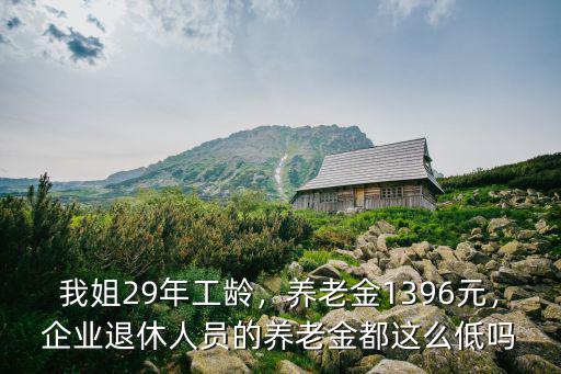 我姐29年工齡，養老金1396元，企業退休人員的養老金都這么低嗎