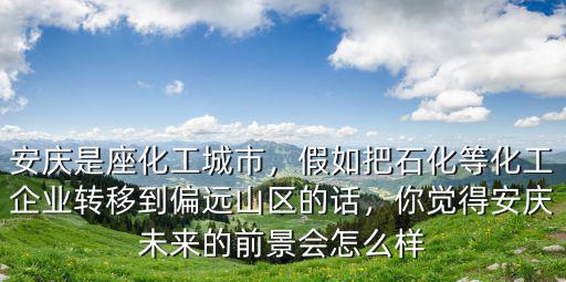 安慶中石化占安慶GDP的多少,安慶是座化工城市
