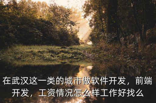 武漢四年前端工資怎么樣,工資情況怎么樣