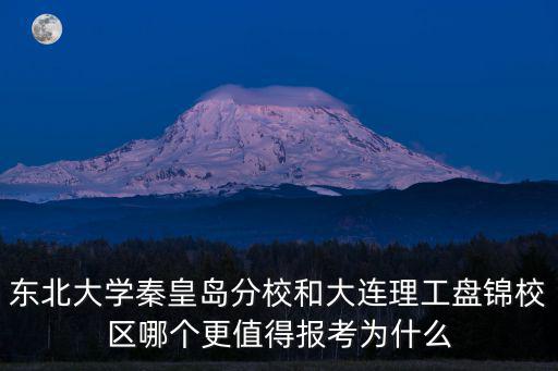 東北大學秦皇島分校和大連理工盤錦校區哪個更值得報考為什么