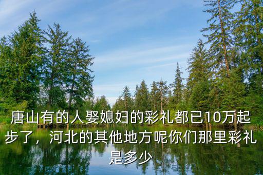 唐山娶媳婦要花多少錢,農民工娶老婆要花多少錢
