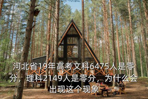 河北省19年高考文科6475人是零分，理科2149人是零分，為什么會出現這個現象