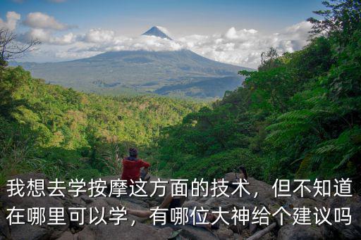 我想去學按摩這方面的技術，但不知道在哪里可以學，有哪位大神給個建議嗎