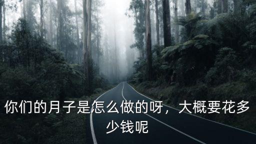 你們的月子是怎么做的呀，大概要花多少錢呢