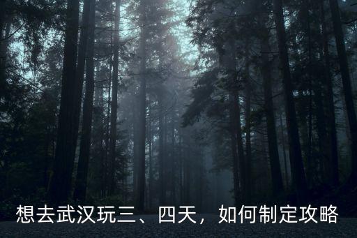 武漢三天攻略怎么,想去武漢玩三天