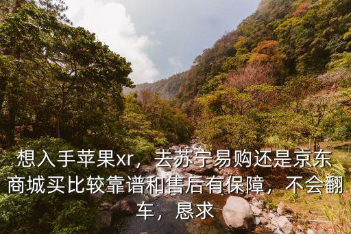 想入手蘋果xr，去蘇寧易購還是京東商城買比較靠譜和售后有保障，不會翻車，懇求