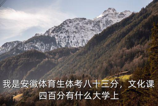安徽文科體育生多少分可以上二本,走體育方面能上二本嗎