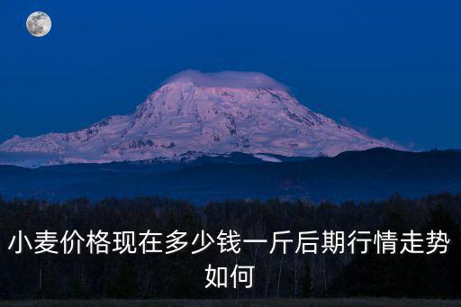 小麥價格現在多少錢一斤后期行情走勢如何