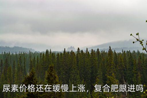 尿素價格還在緩慢上漲，復合肥跟進嗎