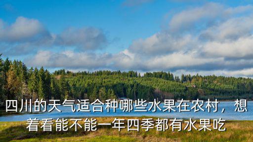 四川的天氣適合種哪些水果在農村，想著看能不能一年四季都有水果吃