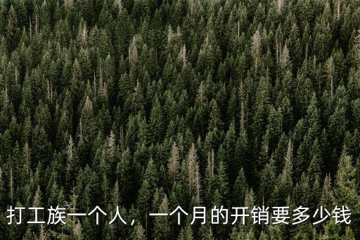 蕪湖打工一個月生活費多少錢,一個月的開銷要多少錢