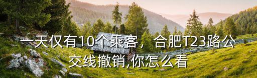 合肥現在一共有多少條公交線路,合肥T23路公交線撤銷