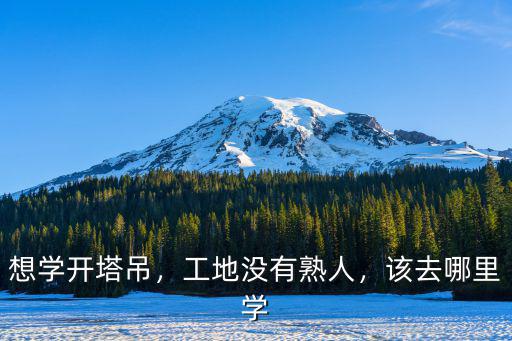成都學開塔吊哪里學,想學開塔吊應該去哪里學